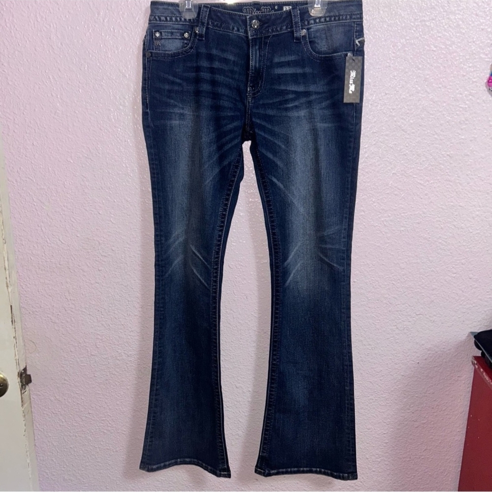 Miss Me Signature Bootcut Jeans in Deep Blue